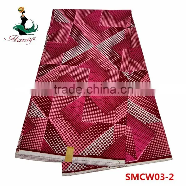 Newest Model Real Wax Fabric SMCW05 African Super Wax Print Fabric Wholesale photo-2