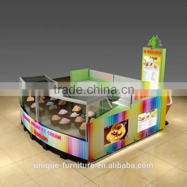 Hot Sale Ice Cream Kiosk/food Kiosk Design in Shopping Mall photo-2