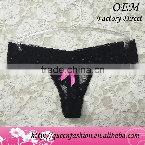 CHEAP PRICE 2015 Superior Lace Woman Thongs Top Quality Woman Panties Red Lace Thong Panties photo-2