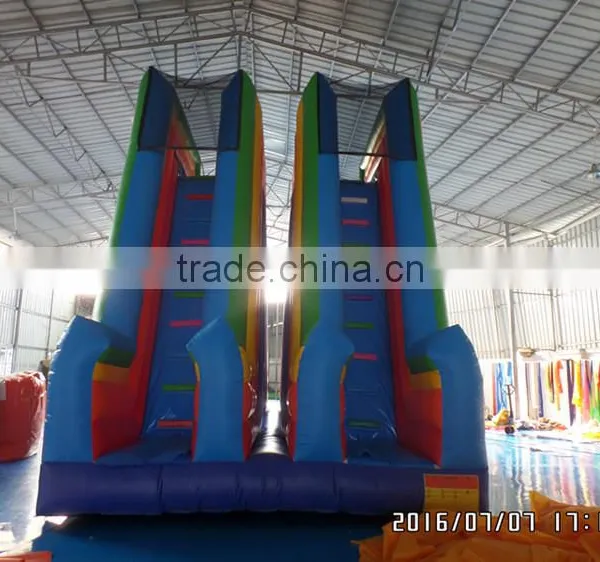 2016 New Design High Inflatable Water Slide Double Lane Wet Slide photo-4