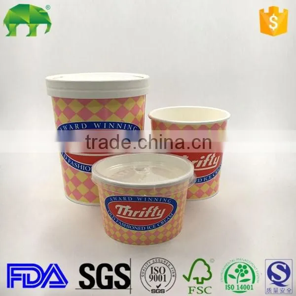 64oz-170oz Custom Printed Paper Food Buckets FDA