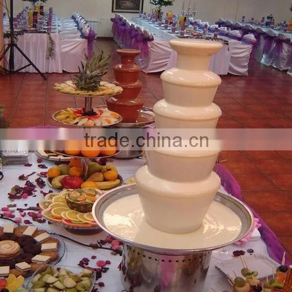 High Quality Luxury Stainless Steel Commercial 27" 5-tier Large Industrial Chocolate Fountain for Party, Hotel, Catering photo-4