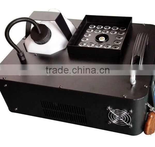 LCD Display DJ Geyser Geiser RGB CO2 Fog Cannon Pyro Vertical Upward 24x3W RGB 3IN1 LED Combination 1500W LED Fogger Machine photo-3
