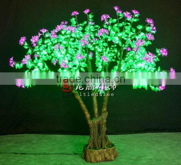 Artificial bonsai with led lights