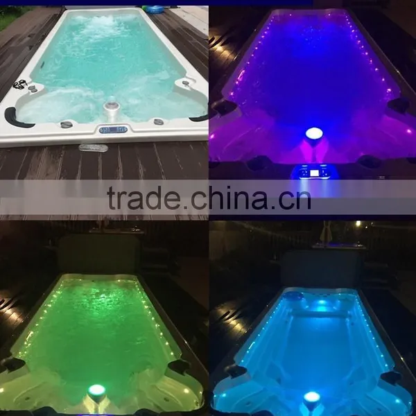 Factory Supply Deluxe Outdoor Rectangular Large Swim Pop-up tv 12 Person Hot Tubs photo-3