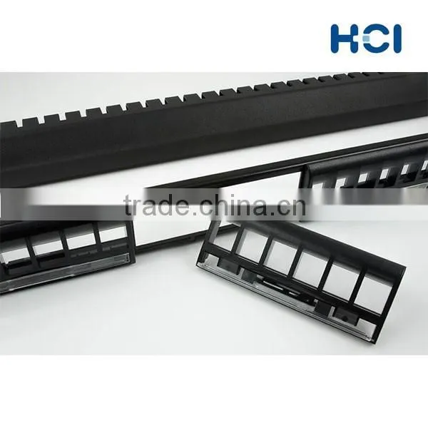 1U 24 Port Front Access Snap-in Patch Panel for A/V RCA BNC F Connector Insert photo-5