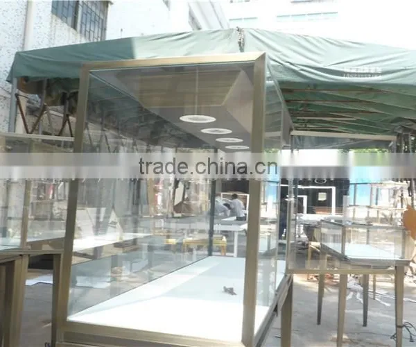 Retail Metal Cartier Jewelry Display Showcase With Led Strip Lighting for Store Interior Decoration photo-6