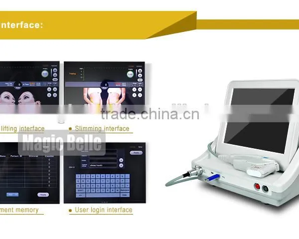 Skin Rejuvenation Hifu Beauty Machine/ Hifu Face Lift Eye Lines Removal Hifu Skin Tightening/ Wrinkle Removal Machine Portable photo-2