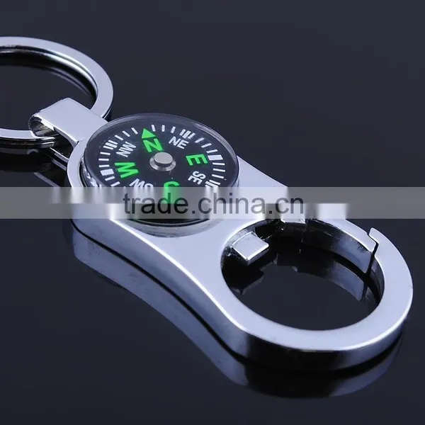 Wholesale Compass Metal Key Chains/Business Gift Compass Keychains and Keyrings photo-3