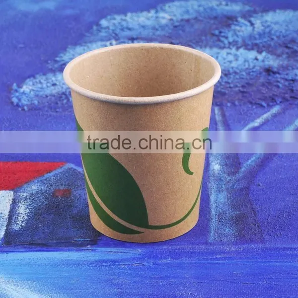 Compostable Hot Paper Cups Biodegradable Disposable Tableware photo-2