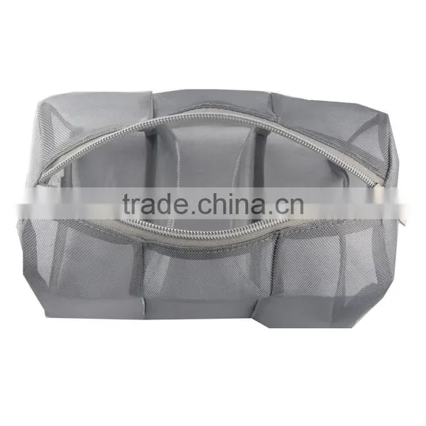High Quality Compartment Mesh Bag Cosmetic Bag, Beauty Bag With Zipper photo-4