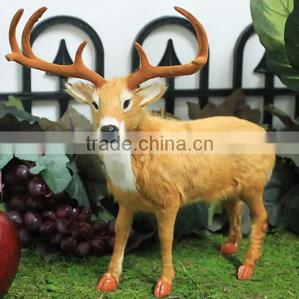 Simulation Type Holiday Furry Deer Toy Animated photo-5