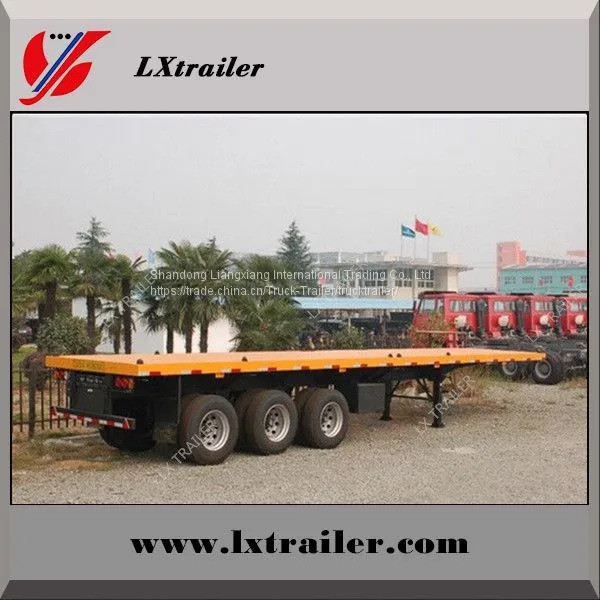 Sinotruk 3 Axles Flatbed Container Semi Trailer photo-3