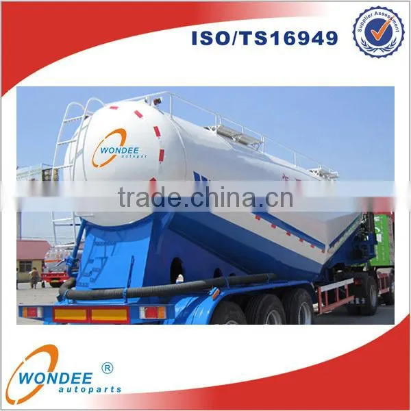 3 Axle Bulk Powder Tank Semi Trailers,Bulk Cement Tanker Semi Trailer photo-3