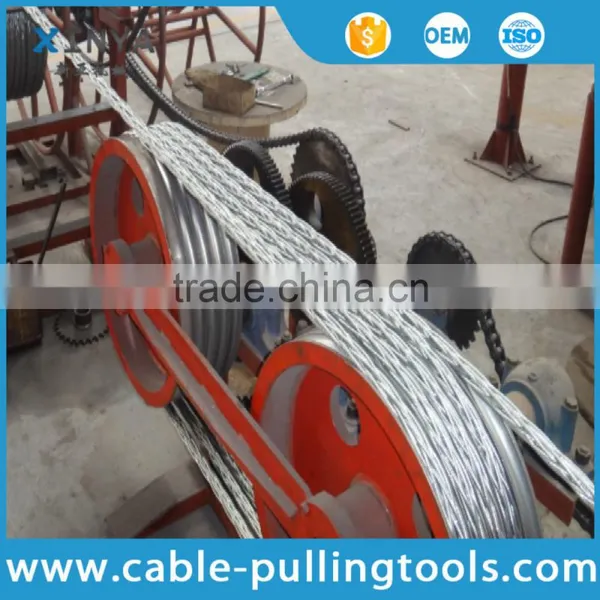 Anti Twist Galvanized Braided Steel Wire Rope Overhead Conductor Stringing photo-3