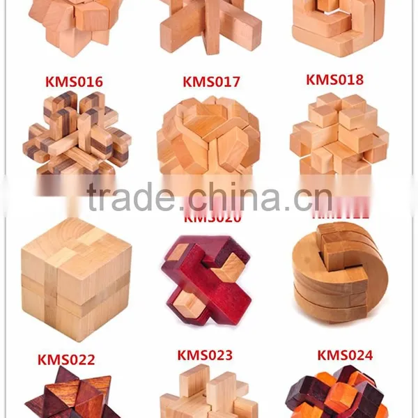 Factory Customize Wooden Luban IQ Test 3D Puzzle With Football Shape photo-5