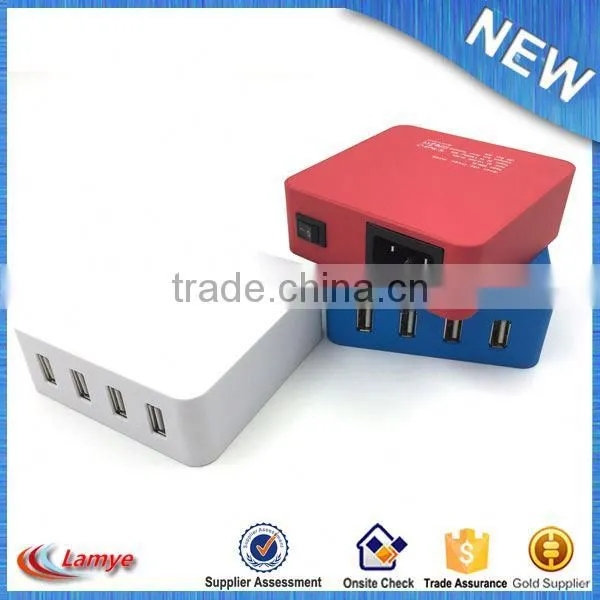 Mobile Phone Multiplie 4 Usb Wall uk Socket Custom Logo photo-3