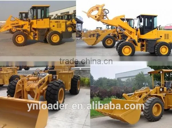 1.1CBM Yineng Loader Shan Dong Cat Engine YN Wheel Loader With Grass Grasper /clamp Shan Dong photo-3