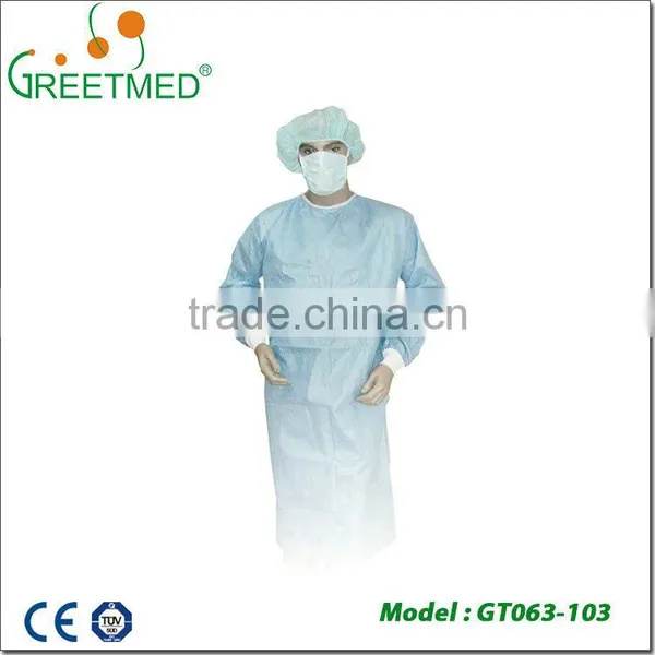 Wholesale pp pe Sms Smms Spunlace Medical Sterile Disposable Surgical Gown photo-5