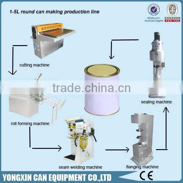 Chemical Using Tinplate Can Body Making Machine/Paint Oil Chemical Can Making Machine/10-20L Round Chemical Cylindrical Can photo-6