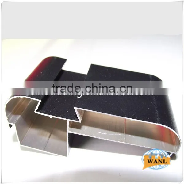 Wood Grain Finish/wood Colour Aluminium Profile for Curtain Wall photo-2