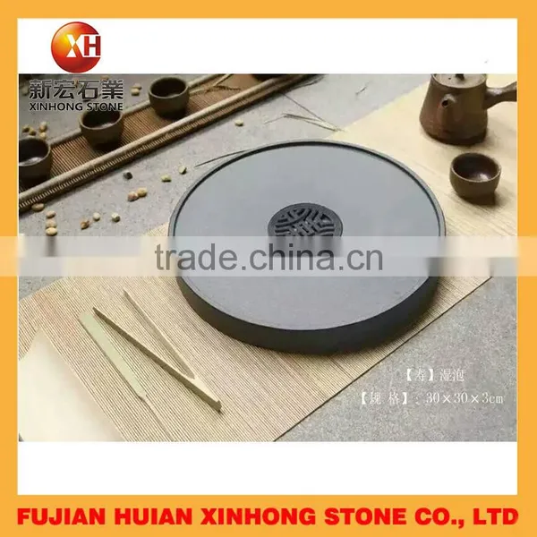 Traditional Chinese Culture Slate Stone Tea Tray photo-4