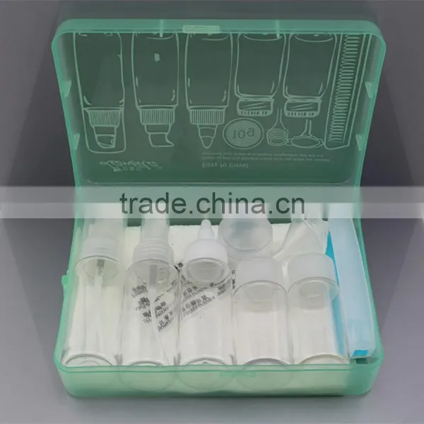 9 Pieces Plastic Bottle Travel Bottle Set Plastic Canister Sets photo-2