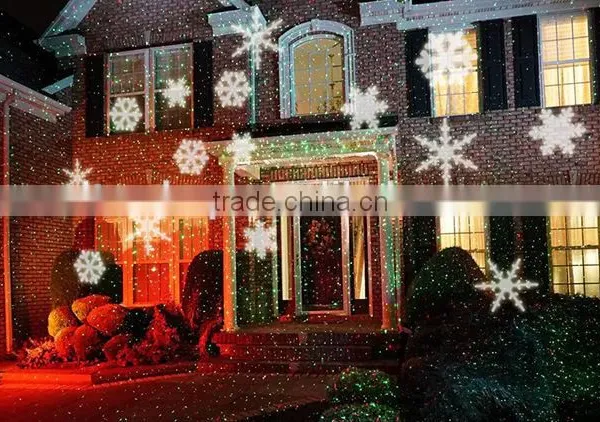 Waterproof Moving Snow Laser Projector Lamps Snowflake LED Stage Light For Christmas Party Landscape Light Garden Lamp Outdoor photo-3