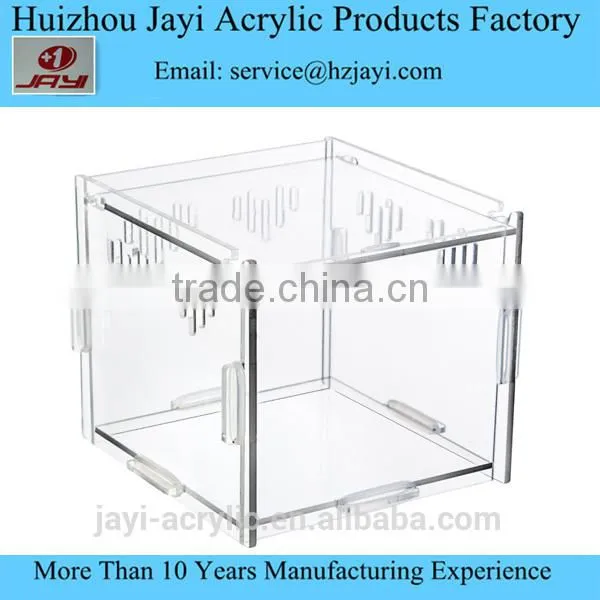 Wholesale Customize Clear Plastic Plexiglass Pet House Crab Tank Turtle Breeding Cage Reptiles Tank photo-3