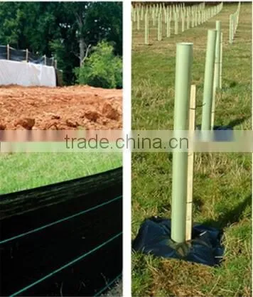 pp Woven Weed Control Black Plastic Mulch Ground Cover photo-4
