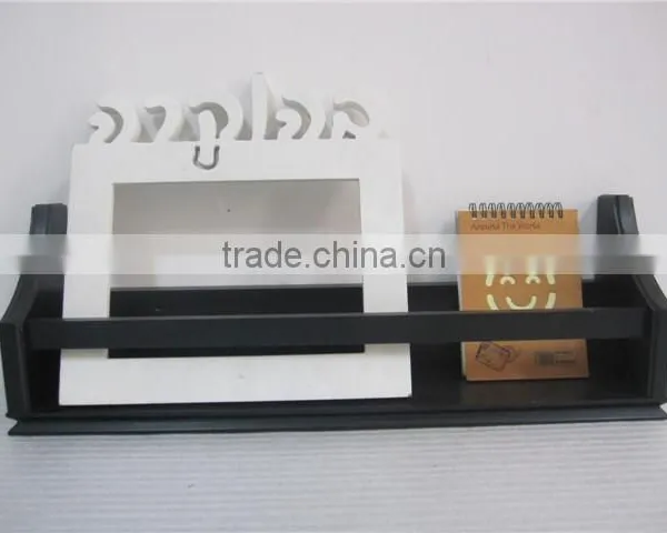 Black Wooden Decorative Floating Wall Shelf photo-4