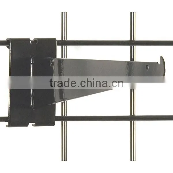 Gridwall 12'' Shelf Bracket-black