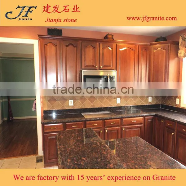 Polupar Polished Tan Brown Granite Table Top, Pedra Modular Granite Countertops photo-3