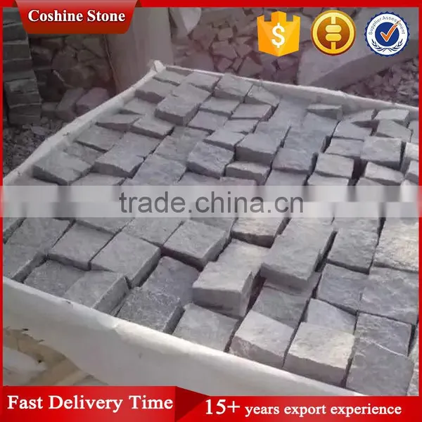 G654 Padang Dark China Granite Patio Cobblestone Paver photo-2