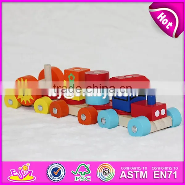 2017 New Design Funny Children Play Wooden Train Toys W04A295 photo-2