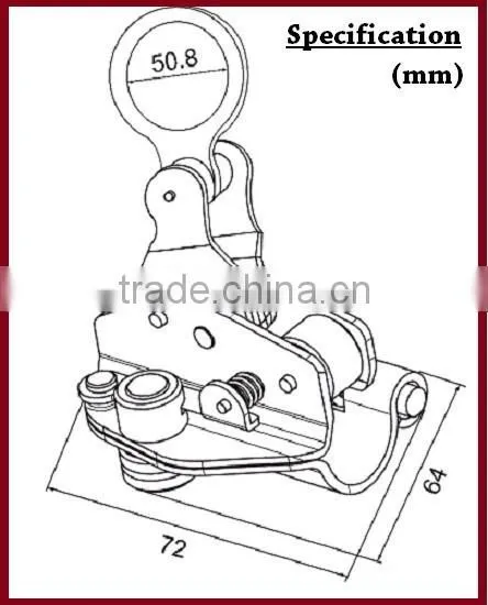 623-2 Steel Zinc Plated Safety Accessory EN352-2 Synthetic Rope Grab photo-3
