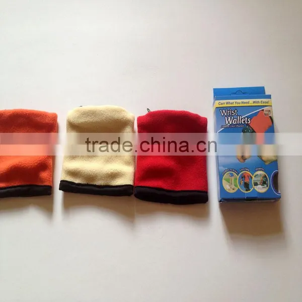 Multi-function Wrist Wallets Zippered Wrist Pouch 3 in 1 Wristbands Wallets photo-2