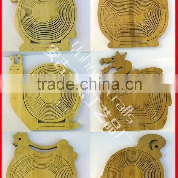 Export Only Factory Sale Eco-bamboo Folding Basket