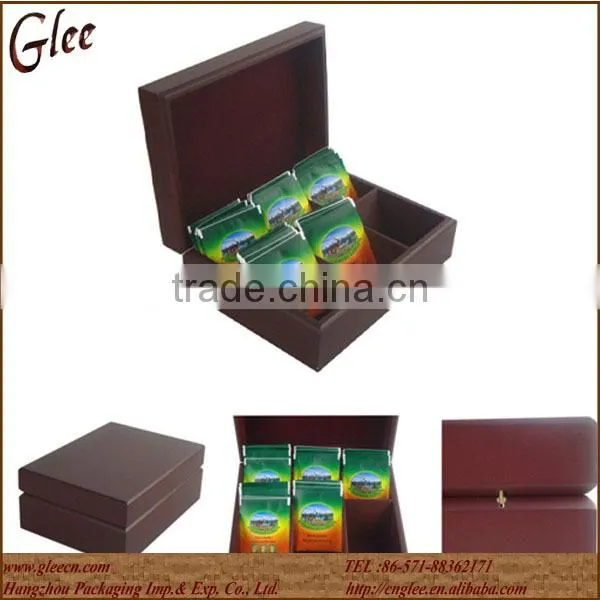 Exquisite Personalized Wood Tea Bags Storage Box photo-5