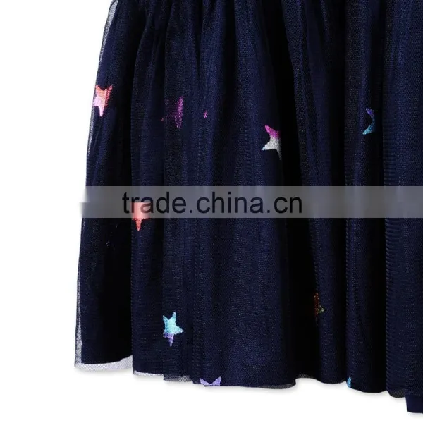 Beautiful Model Midnight Star Kid Frocks Designs Dress Gril Dresses HSD5587 photo-4
