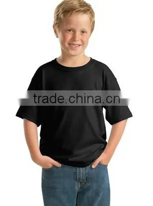 Seamless O Neck Boys Design Plain T-shirt 100% Cotton Boys T-shirt photo-4