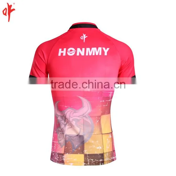 Full Sublimation Uniforms,Rugby t Shirt,Red Jersey Football Wears photo-3