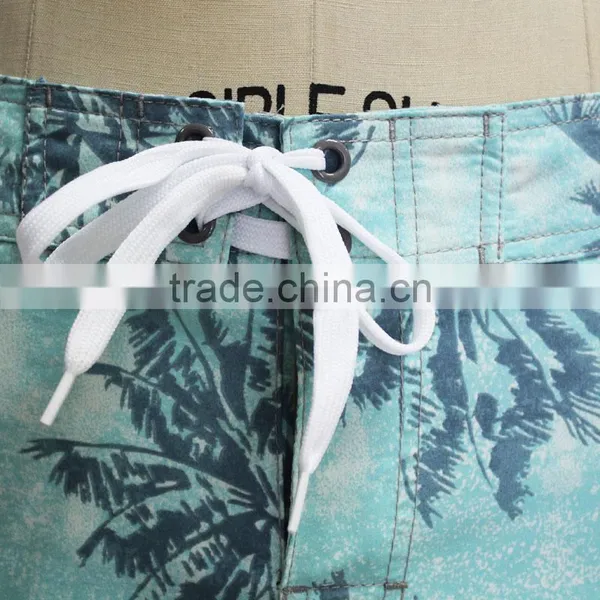 Polyester Cotton Spandex Material Short Swim Shorts Wholesale Custom Printing photo-3