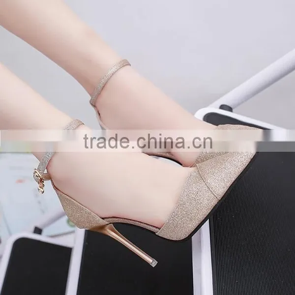 Zm50082b 2017 Spring and Summer Europe Cusp Ladies Fancy Sandals Pencil Heels Shoes Women photo-2
