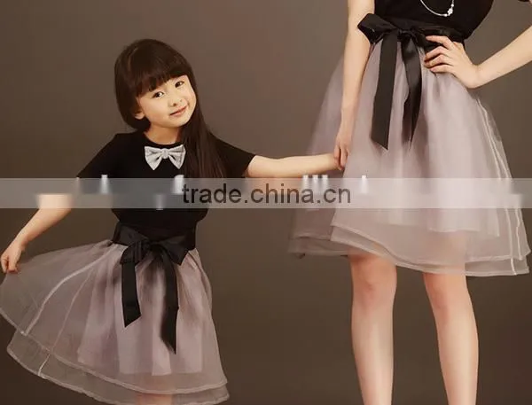 Holesale-Family Set,matching Mother Daughter Clothes Summer T-shirt With a Skirt Mom and Daughter Dress photo-2
