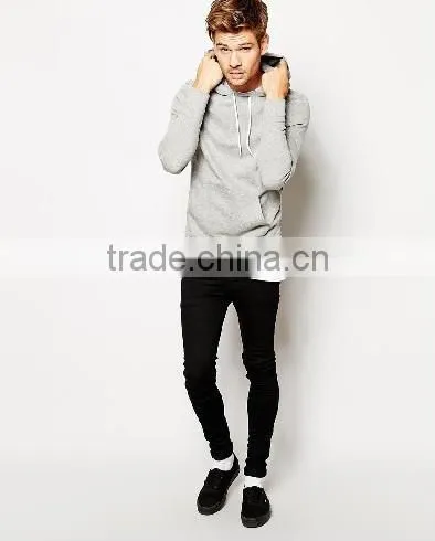 2015 Fashion Simple Design Mens Sweatshirt Extra Long photo-5