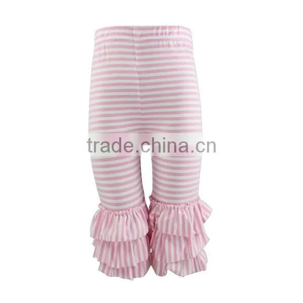 Newest Persnickety Girls Stripe Cotton Pants Kids Toddler Triple Ruffle Leggings photo-2