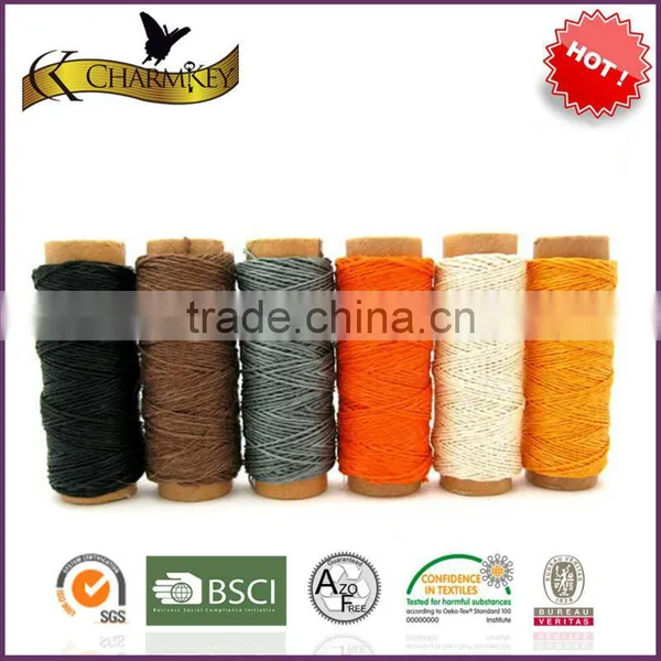 High quality colored twisted cotton twine spool
