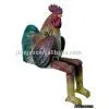 Wood-carved Cute Rooster