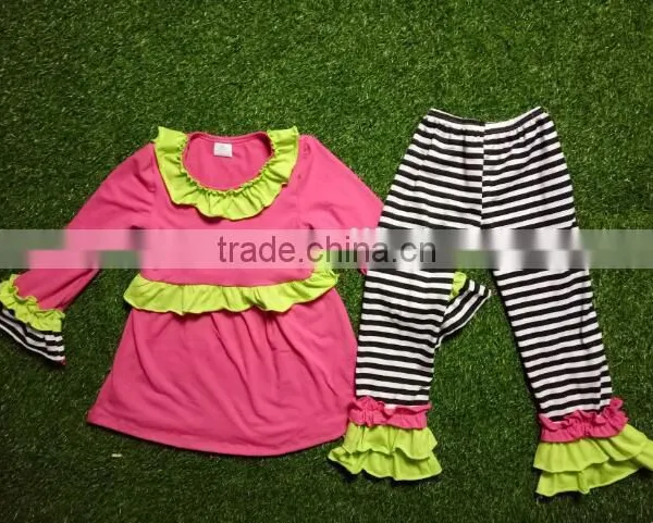 Girls Autumn Clothing Set Casual Patched on Knee Children Wear Fancy Kids Stylish Suits Wholesale Children's Boutique Clothing photo-5
